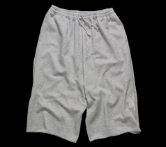 ［MENS］通気コントロール・八分丈スウェットパンツ/グレー