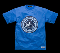 ［MENS］サークルロゴプリントTシャツ/Rブルー