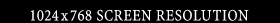 1024~768 SCREEN RESOLUTION
